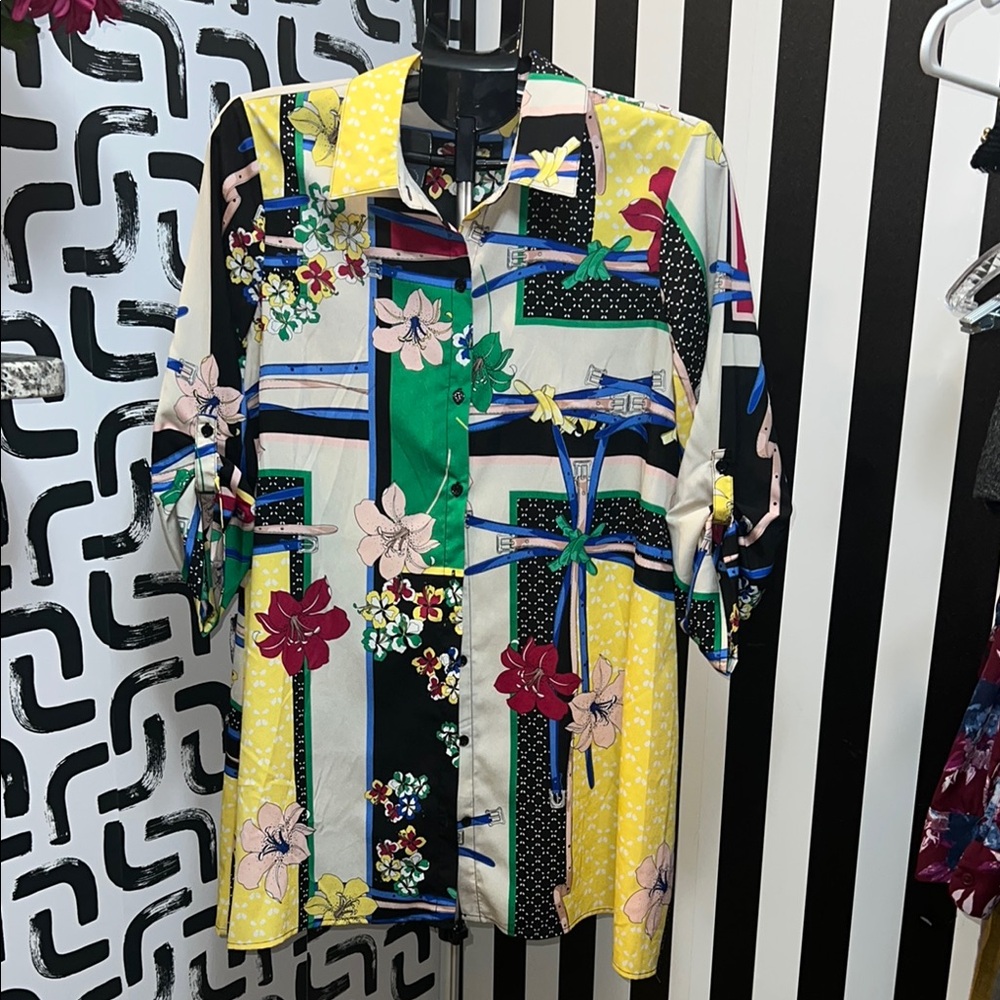Melissa Paige Multicolor Floral Men's Shirt